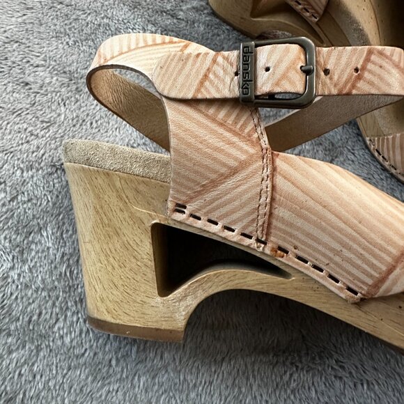 Dansko Tasha Leather Sandals Shoes Women's 38 7.5 8 - Picture 4 of 6
